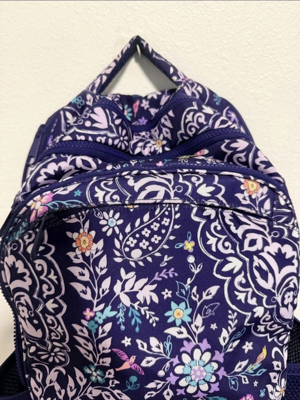 Vera Bradley Purple Floral Print Backpack